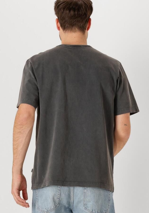 FORÉT Forét Heren Polo's & T-shirts Oak Faded Wash T-shirt Donkergrijs - Foto 2