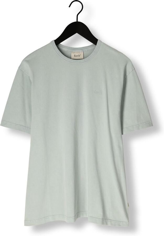 FORÉT Forét Heren Polo's & T-shirts Oak Faded Wash T-shirt Mint - Foto 4