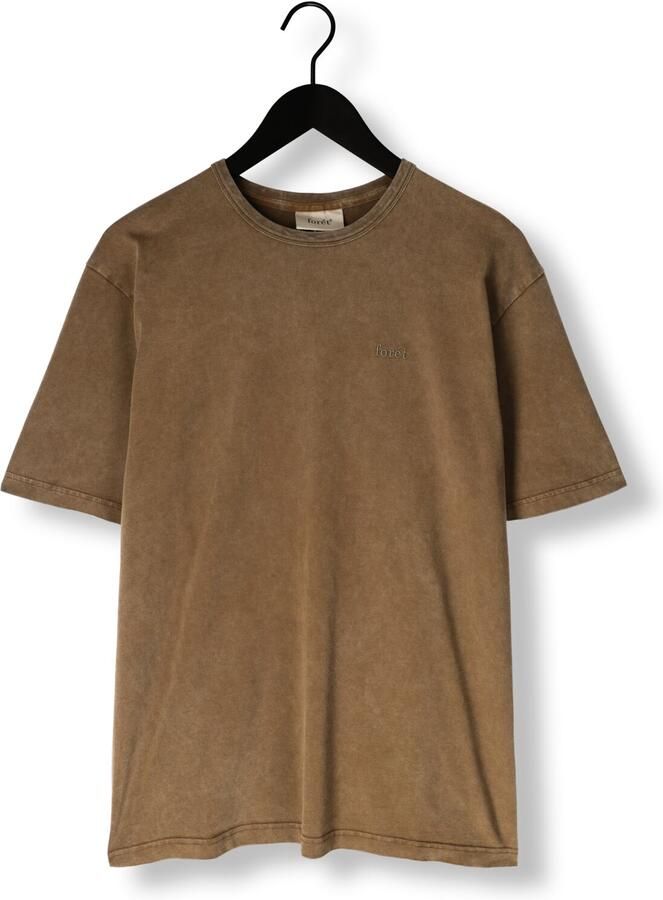FORÉT Forét Heren Polo's & T-shirts Oak Faded Wash T-shirt Olijf - Foto 2