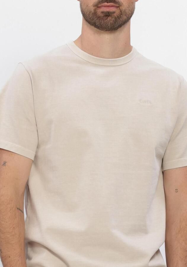 FORÉT Forét Heren Polo's & T-shirts Oak Pigment Dye T-shirt Zand - Foto 3
