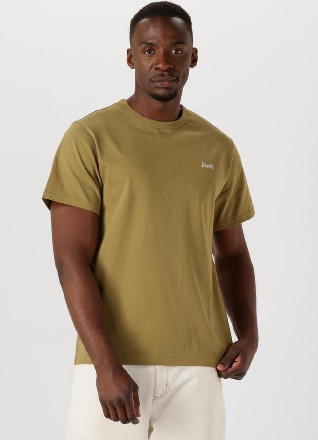 FORÉT Forét Heren Polo's & T-shirts Oak T-shirt Groen - Foto 4
