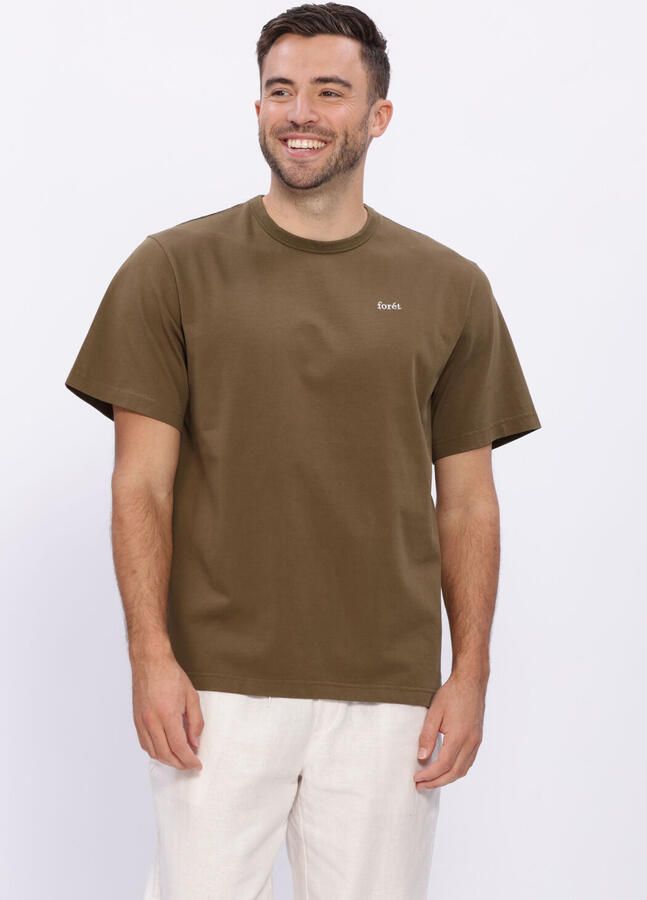 FORÉT Forét Heren Polo's & T-shirts Oak T-shirt Olijf