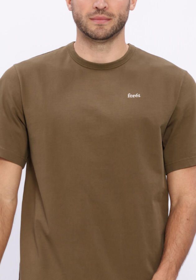 FORÉT Forét Heren Polo's & T-shirts Oak T-shirt Olijf - Foto 4