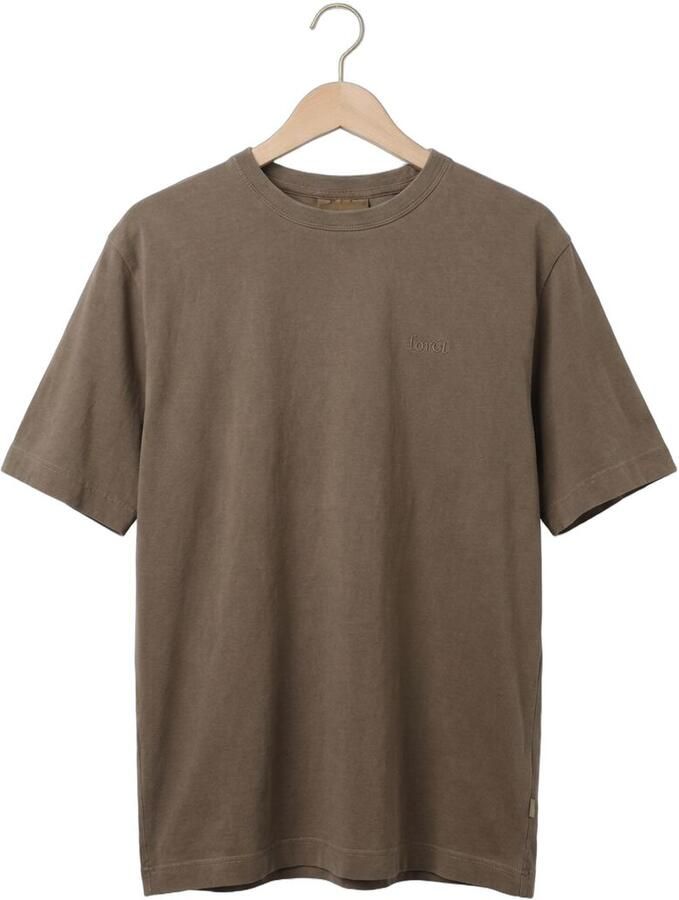 FORÉT Forét Heren Polo's & T-shirts Park Loose Fit T-shirt Taupe - Foto 2