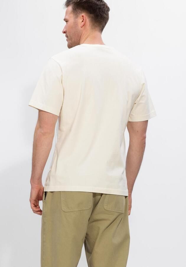FORÉT Forét Heren Polo's & T-shirts Posy T-shirt Creme - Foto 2
