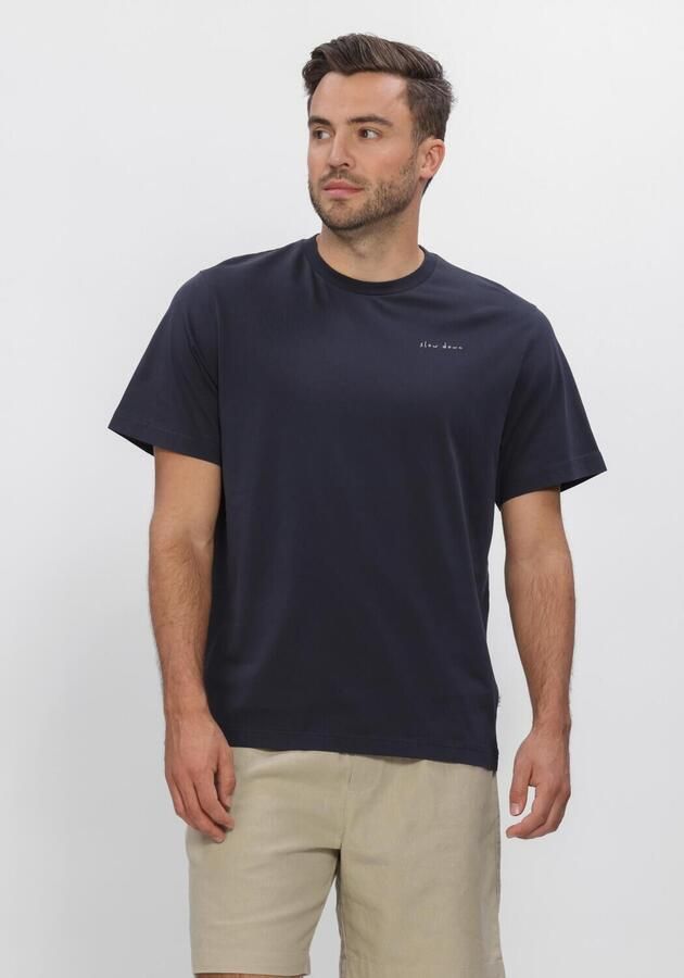 FORÉT Forét Heren Polo's & T-shirts Slow Down T-shirt Donkerblauw
