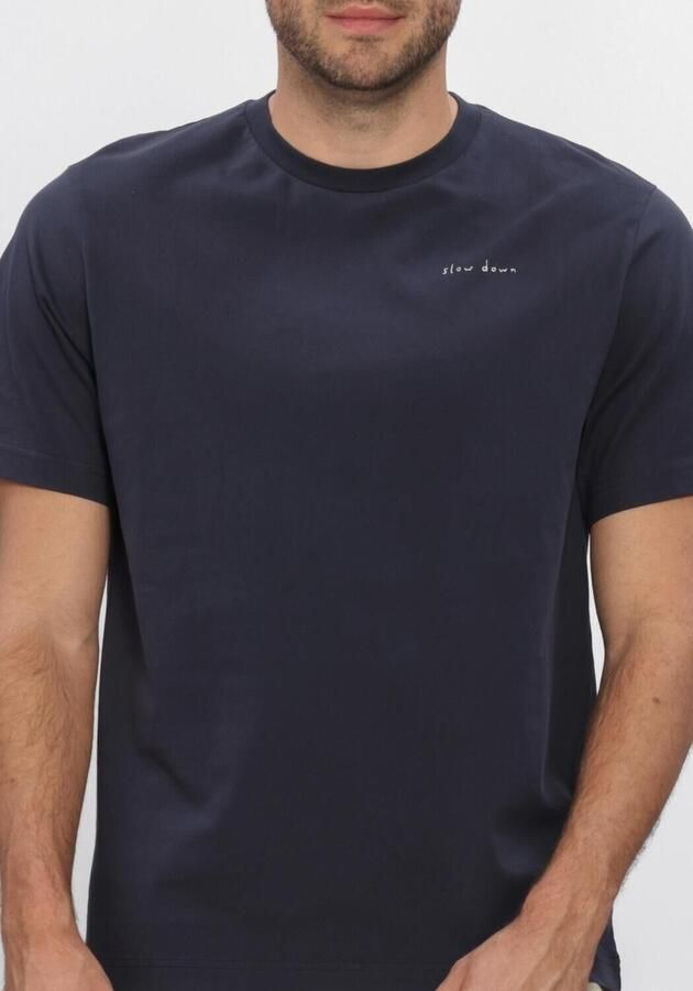 FORÉT Forét Heren Polo's & T-shirts Slow Down T-shirt Donkerblauw - Foto 4