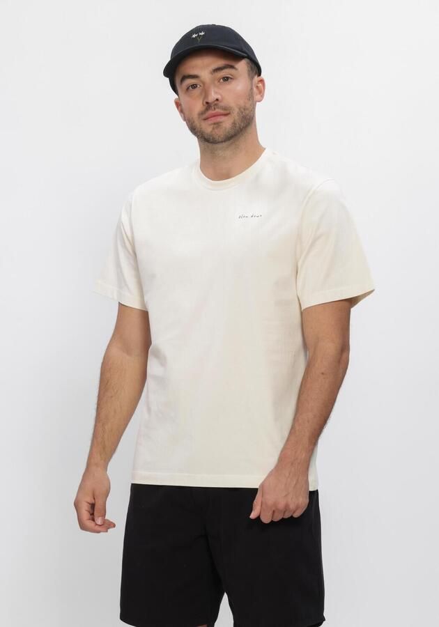 FORÉT Forét Heren Polo's & T-shirts Slow Down T-shirt Ecru