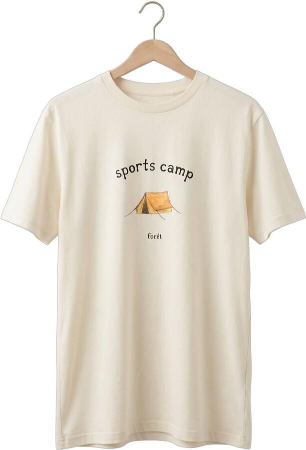 FORÉT Forét Heren Polo's & T-shirts Sports T-shirt Creme - Foto 4