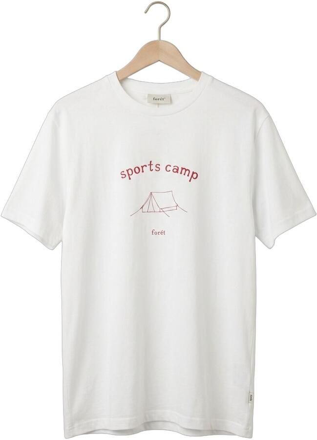 FORÉT Forét Heren Polo's & T-shirts Sports T-shirt Wit - Foto 2