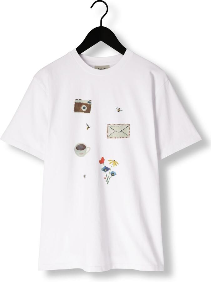 FORÉT Forét Heren Polo's & T-shirts Things T-shirt Wit
