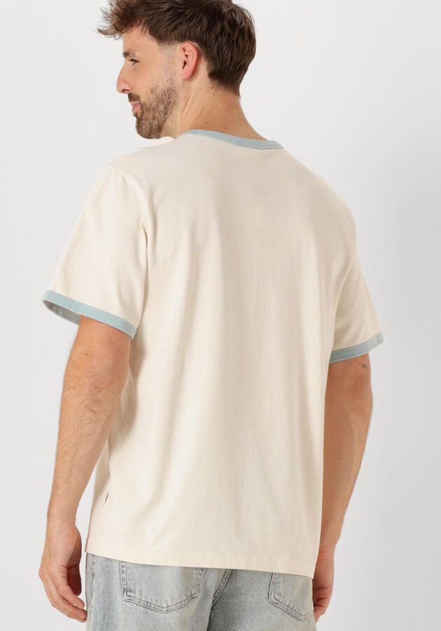 FORÉT Forét Heren Polo's & T-shirts Tide T-shirt Creme - Foto 2