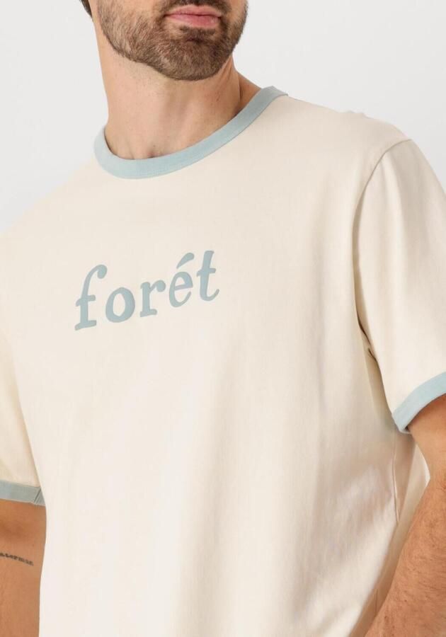 FORÉT Forét Heren Polo's & T-shirts Tide T-shirt Creme - Foto 3