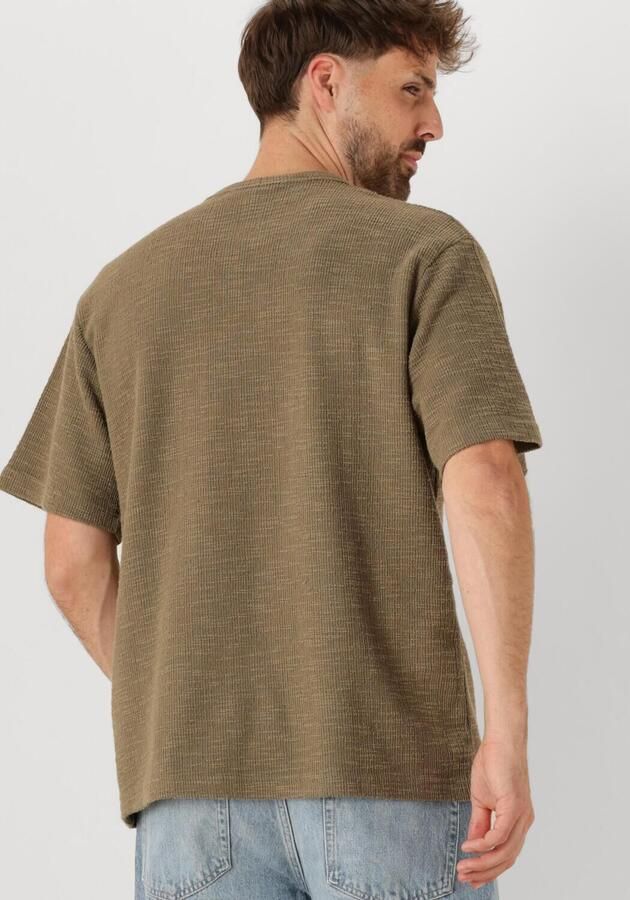 FORÉT Forét Heren Polo's & T-shirts Willow T-shirt Khaki - Foto 2