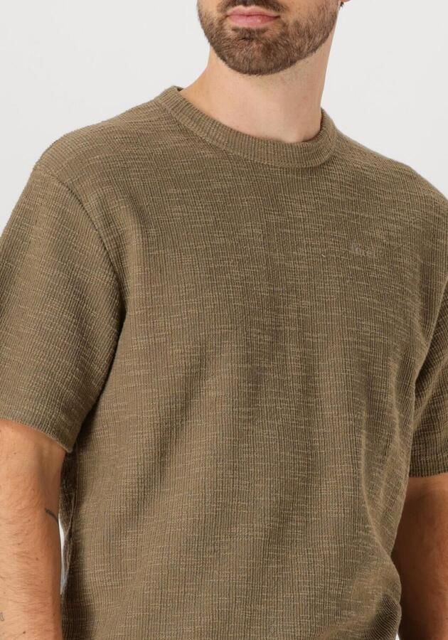 FORÉT Forét Heren Polo's & T-shirts Willow T-shirt Khaki - Foto 3
