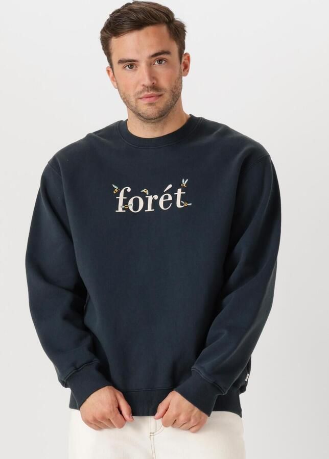 FORÉT Forét Heren Truien & Vesten Amber Bee Sweatshirt Donkerblauw - Foto 4