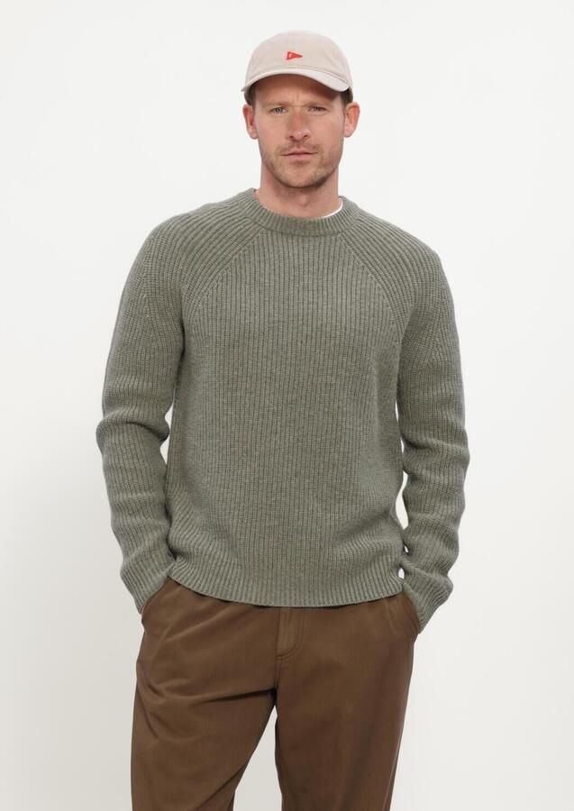 FORÉT Forét Heren Truien & Vesten Delta Wool Rib Knit Groen