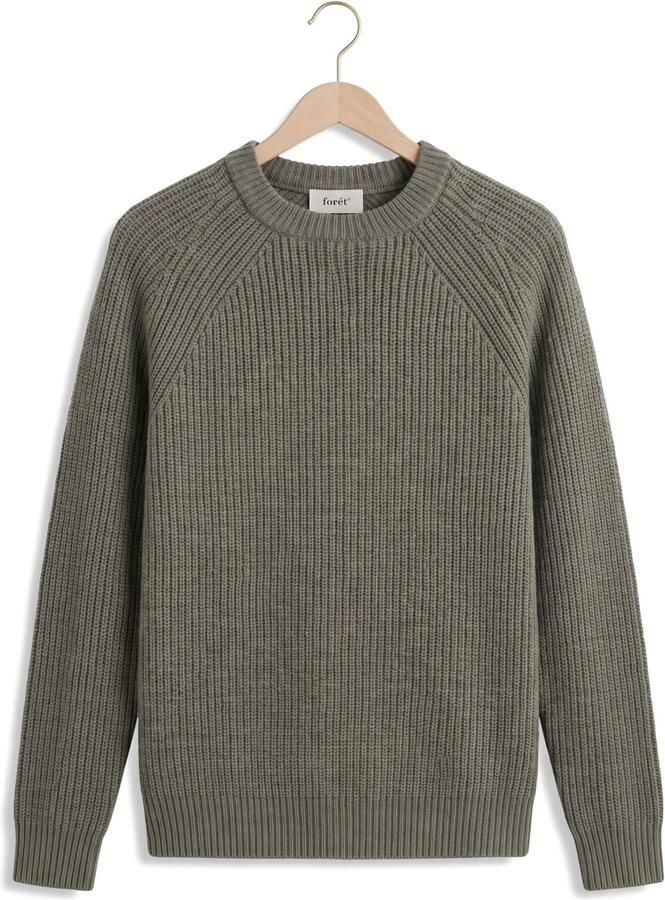 FORÉT Forét Heren Truien & Vesten Delta Wool Rib Knit Groen - Foto 2
