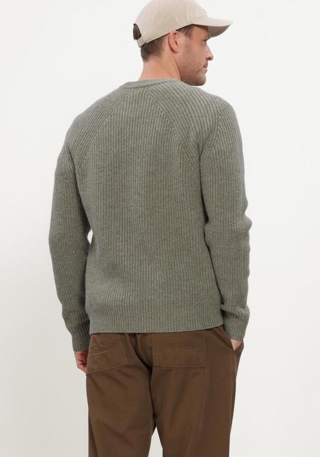 FORÉT Forét Heren Truien & Vesten Delta Wool Rib Knit Groen - Foto 3