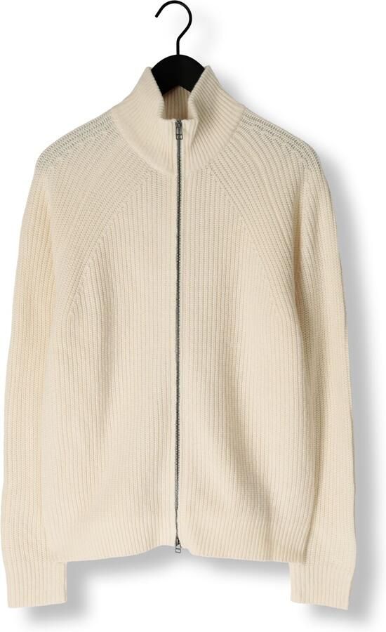 FORÉT Forét Heren Truien & Vesten Delta Wool Zip Knit Ecru - Foto 3