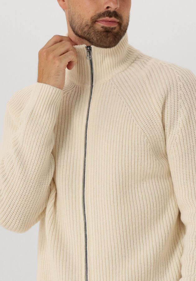 FORÉT Forét Heren Truien & Vesten Delta Wool Zip Knit Ecru - Foto 2