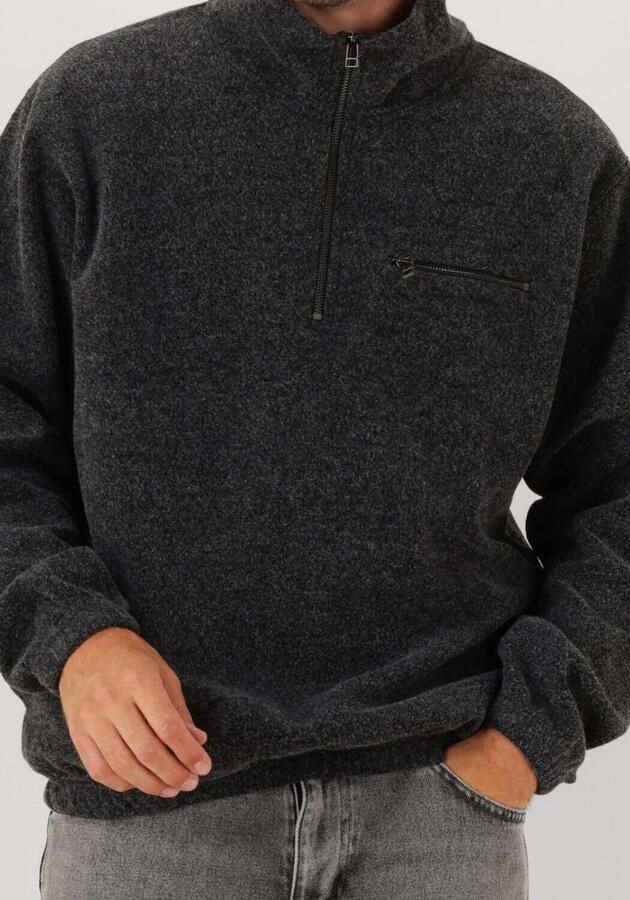 FORÉT Forét Heren Truien & Vesten Elm Half Zip Sweatshirt Donkergrijs - Foto 2