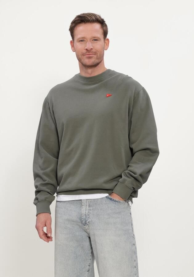 FORÉT Forét Heren Truien & Vesten Flag Sweatshirt Olijf