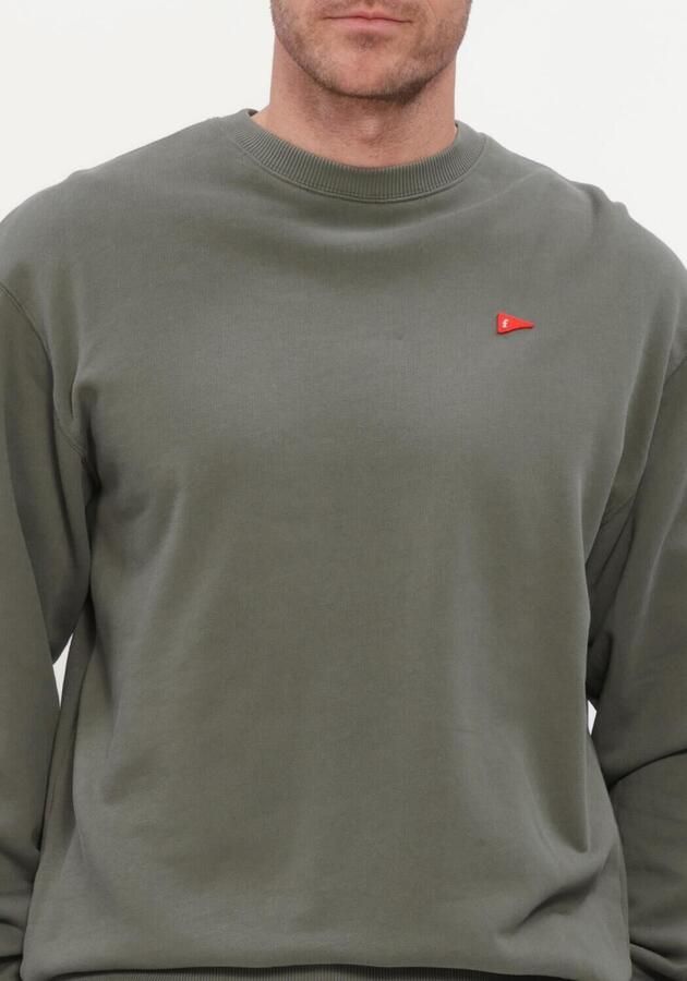 FORÉT Forét Heren Truien & Vesten Flag Sweatshirt Olijf - Foto 4