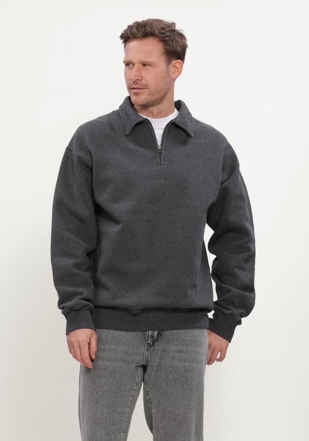 FORÉT Forét Heren Truien & Vesten Hook Half Zip Donkergrijs