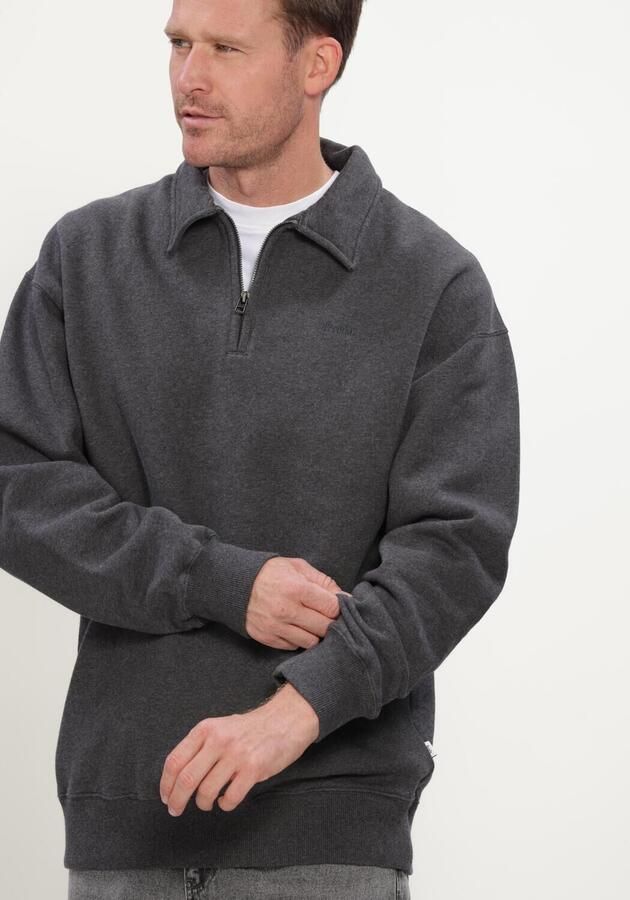 FORÉT Forét Heren Truien & Vesten Hook Half Zip Donkergrijs - Foto 4