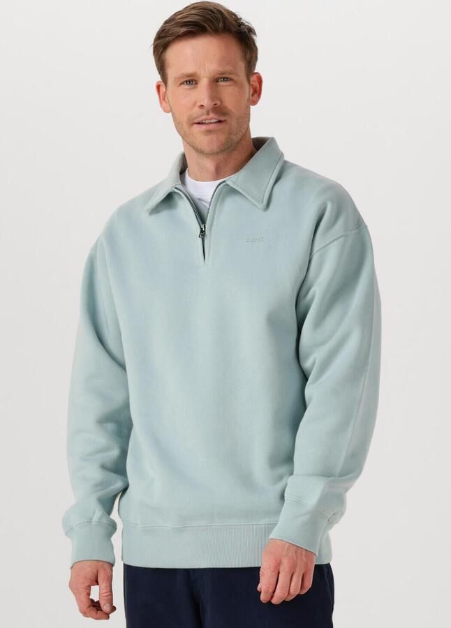 FORÉT Forét Heren Truien & Vesten Hook Half Zip Mint - Foto 4