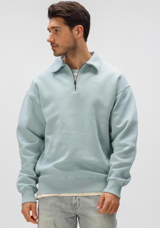 FORÉT Forét Heren Truien & Vesten Hook Half Zip Mint