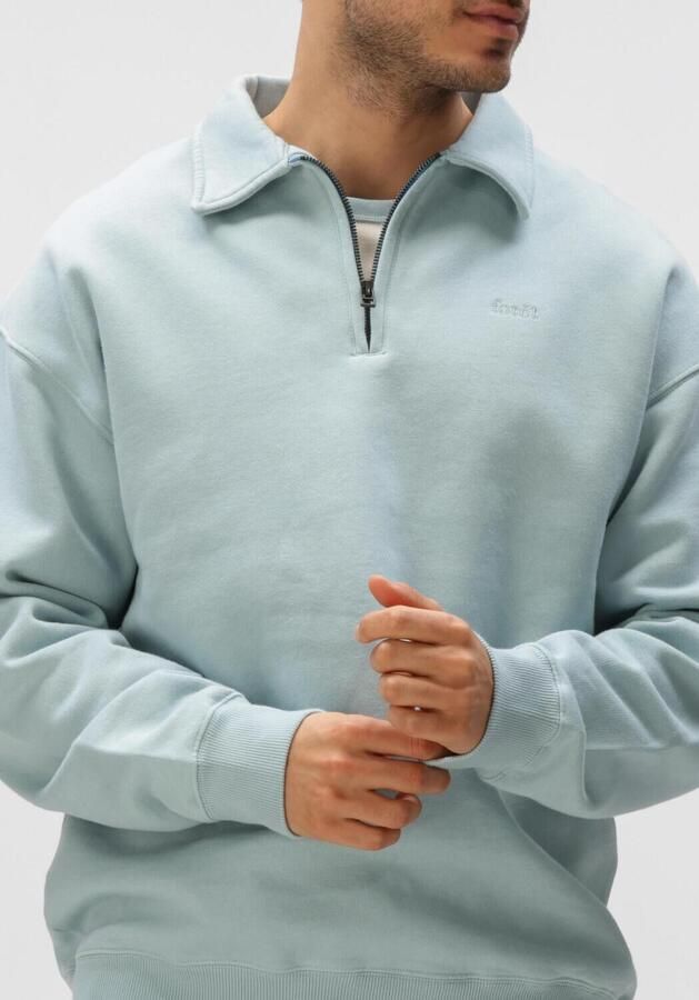FORÉT Forét Heren Truien & Vesten Hook Half Zip Mint - Foto 3