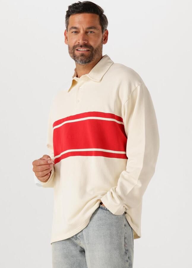 FORÉT Forét Heren Truien & Vesten Match Rugby Sweatshirt Ecru - Foto 4