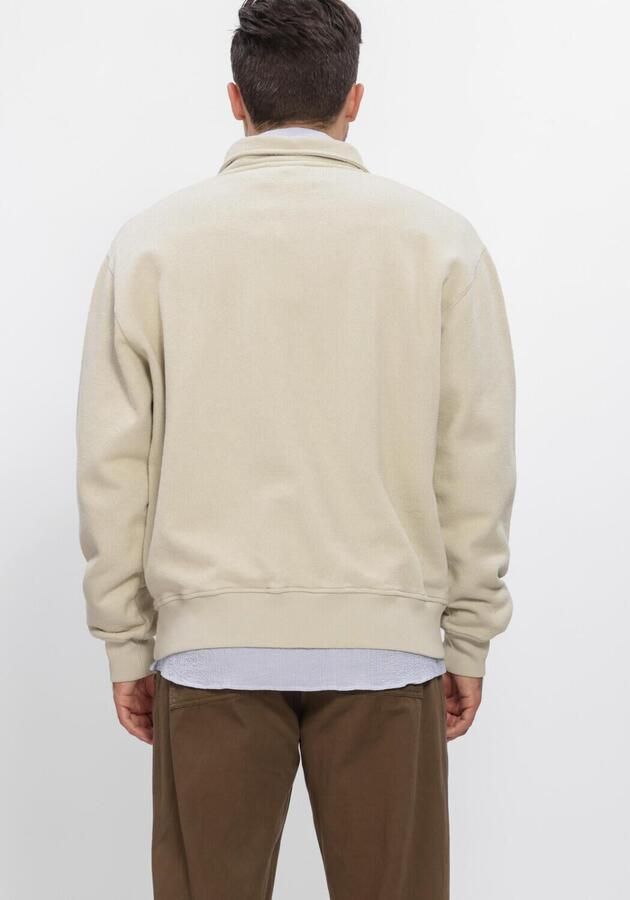 FORÉT Forét Heren Truien & Vesten Rain Halfzip Sweatshirt Zand - Foto 4