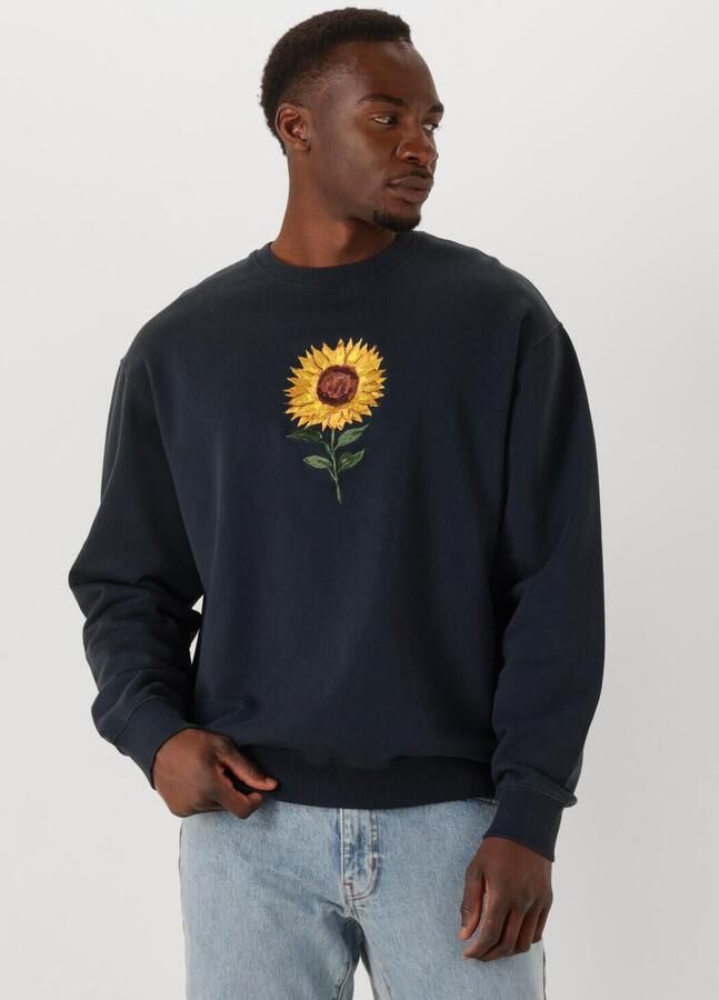 FORÉT Forét Heren Truien & Vesten Sun Embroidered Sweatshirt Donkerblauw - Foto 4