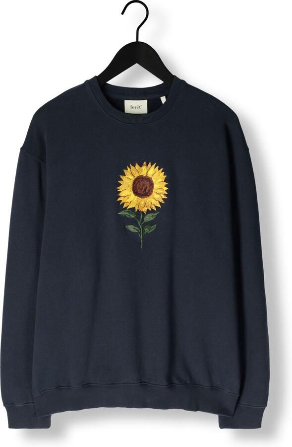 FORÉT Forét Heren Truien & Vesten Sun Embroidered Sweatshirt Donkerblauw - Foto 3