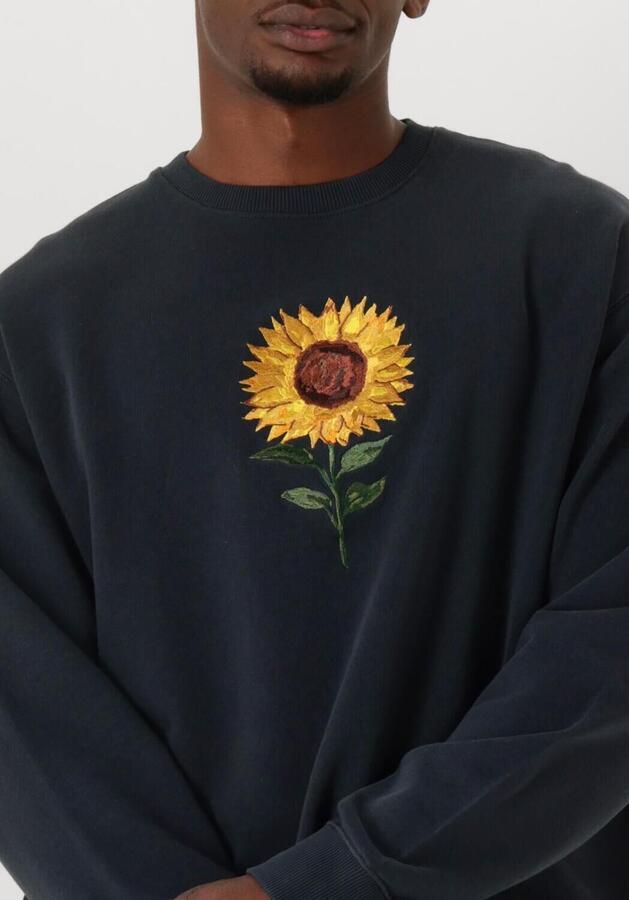 FORÉT Forét Heren Truien & Vesten Sun Embroidered Sweatshirt Donkerblauw - Foto 2
