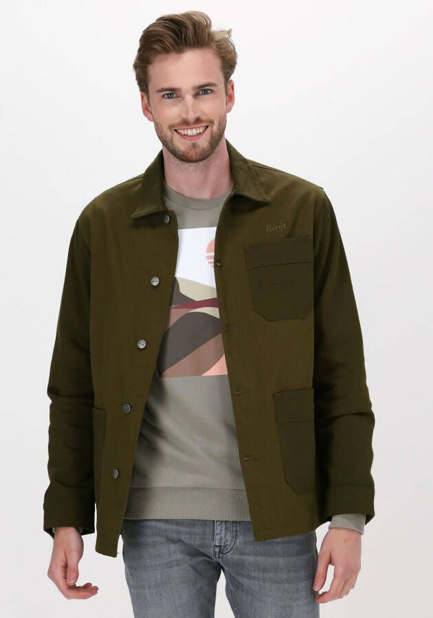 Forét Range Jacket in Olijf Green Heren