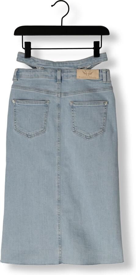 FRANKIE & LIBERTY Meisjes Rokken Denim Midi Skirt Lichtblauw