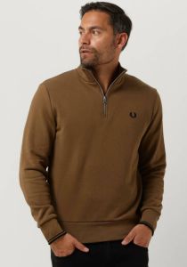 Fred Perry Camel Sweater Half Zip Sweatshirt
