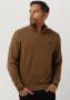 Fred Perry Camel Sweater Half Zip Sweatshirt - Thumbnail 1