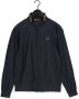 Fred Perry Sportieve Nylon Jas met Handtekening Detail Blue Heren - Thumbnail 1