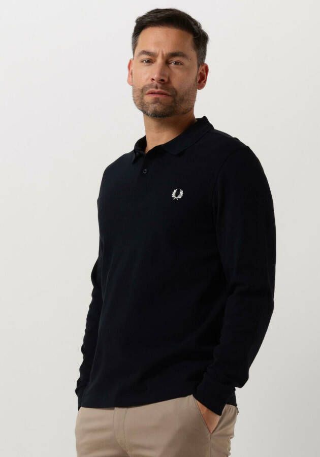 FRED PERRY Heren Polo's & T-shirts Ls Plain Shirt Donkerblauw