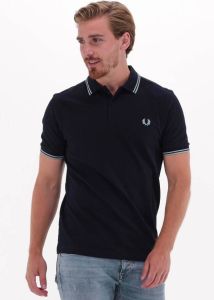 Fred Perry Donkerblauwe Polo Twin Tipped Shirt