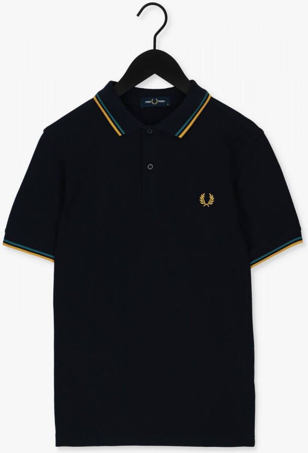 Fred Perry Donkerblauwe Polo's Twin Tipped Shirt