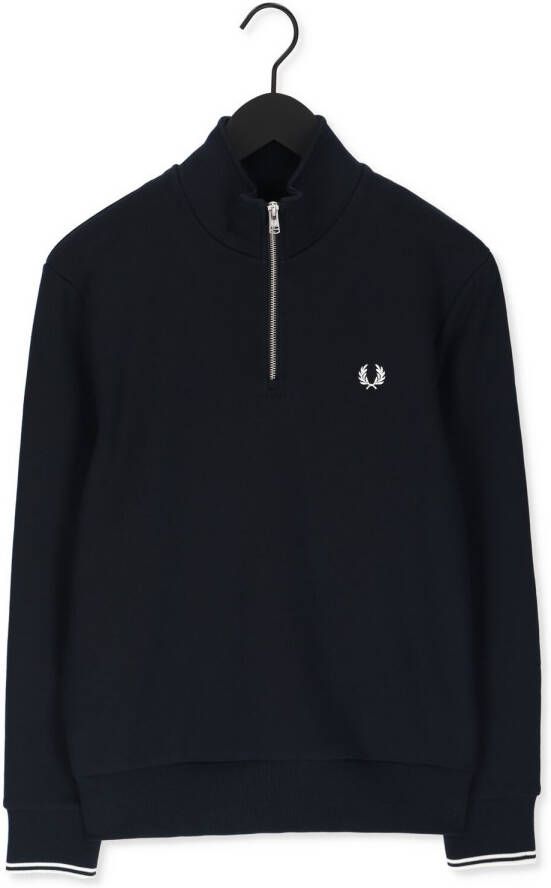 FRED PERRY Heren Truien & Vesten Half Zip Sweatshirt Donkerblauw