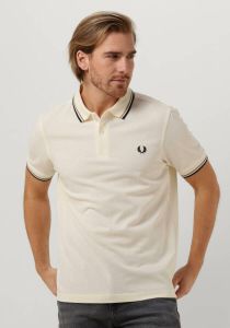 Fred Perry Klassieke Twin-Tipped Polo Shirt Wit Heren