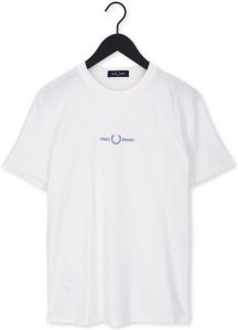 Fred Perry Gebroken Wit T shirt Embroidered T shirt