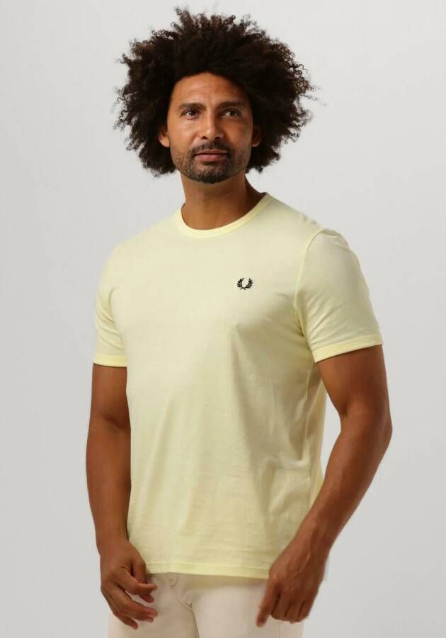 Fred Perry Gele Heren Ringer T-Shirt M3519 Yellow Unisex